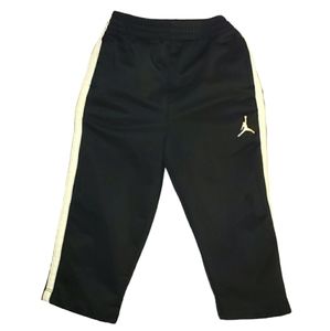 Air Jordan Black White Athletic Leisure Track Tennis Sweat Pants Size 24 Months